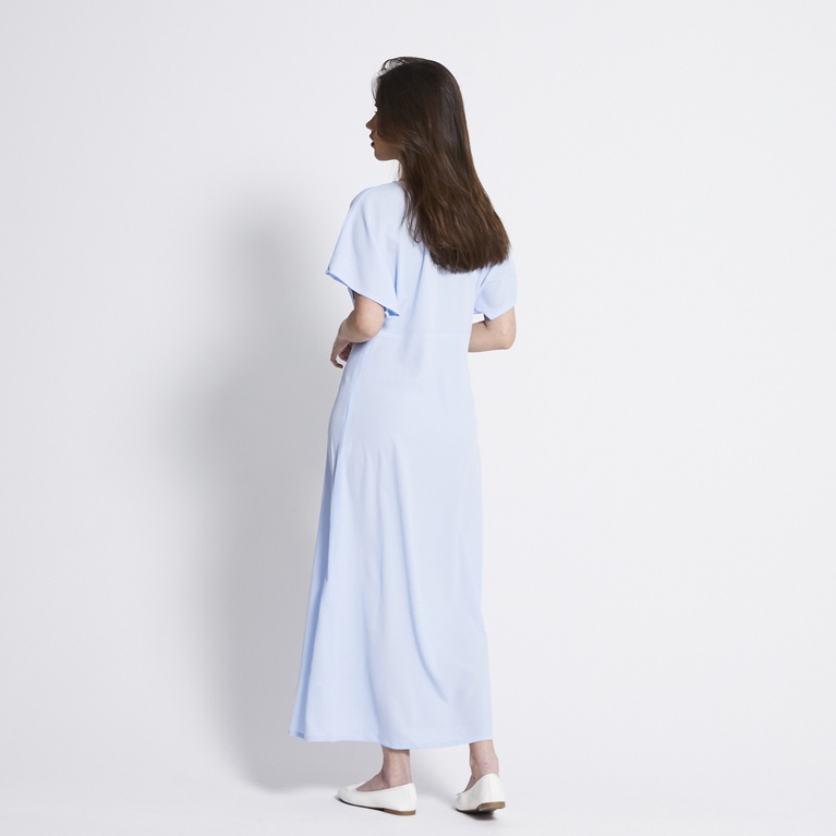 V-neck crepe dress "Selena"